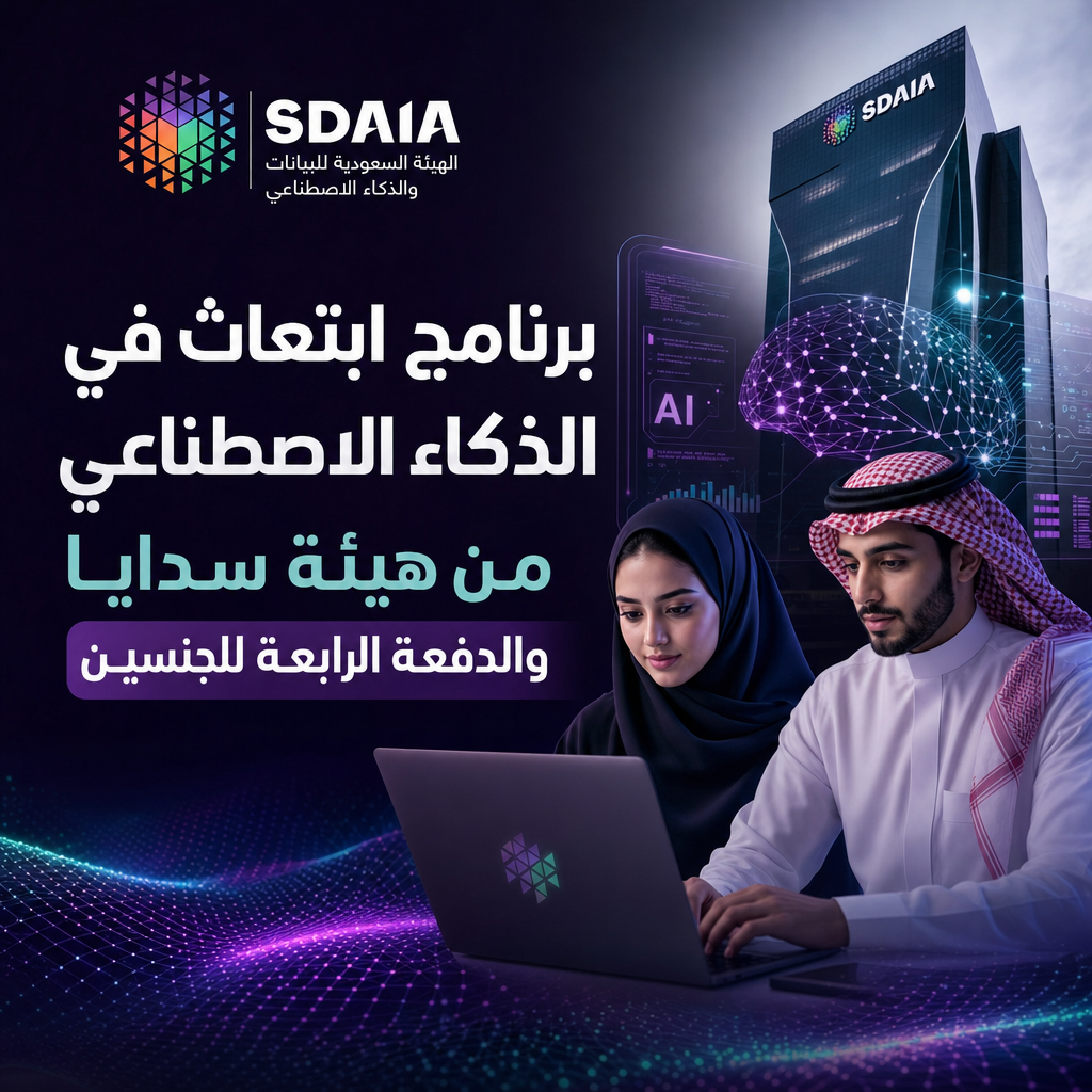 برنامج ابتعاث الذكاء الاصطناعي - برنامج ابتعاث في الذكاء الاصطناعي من هيئة سدايا والدفعة الرابعة للجنسين
