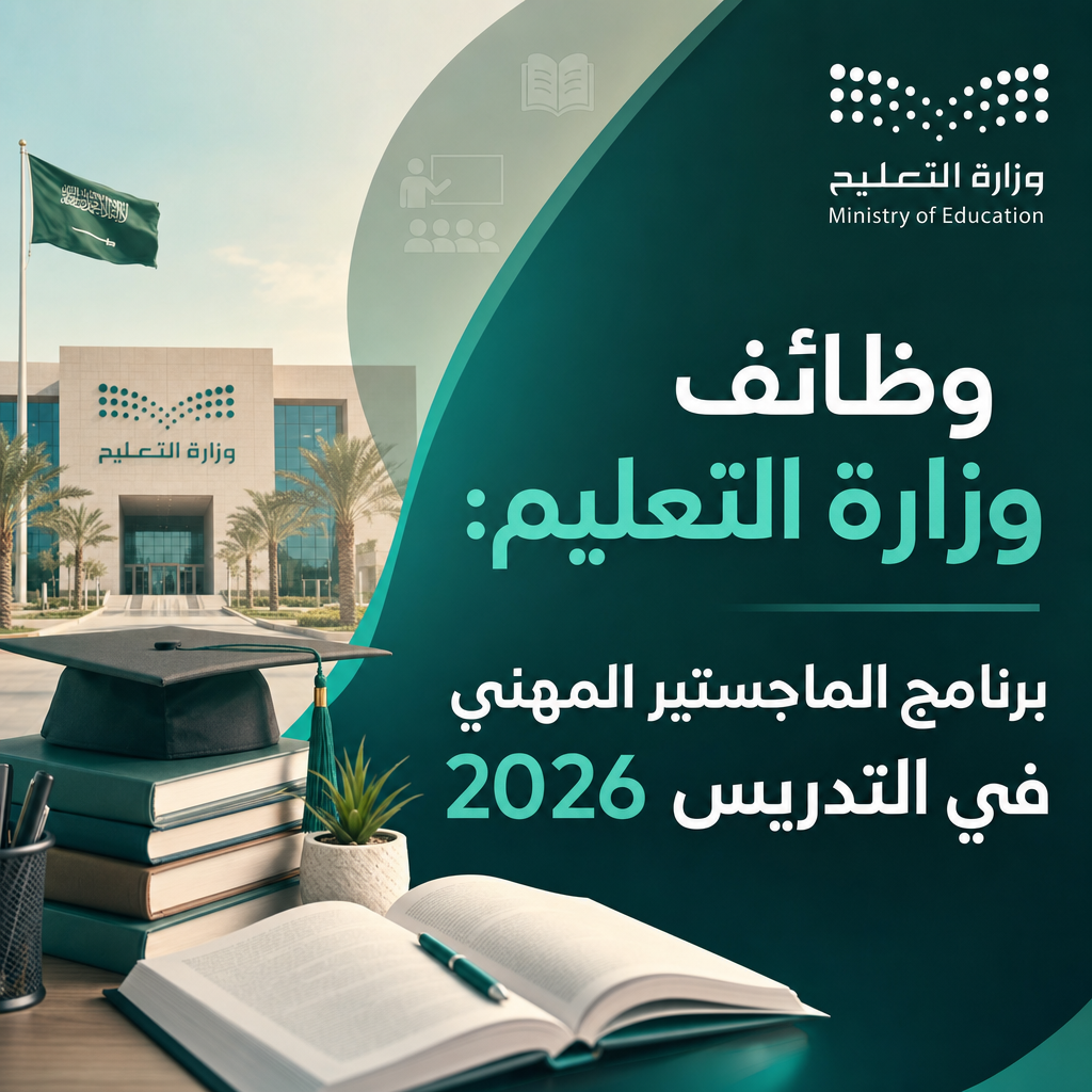 وظائف وزارة التعليم - وظائف وزارة التعليم: برنامج الماجستير المهني في التدريس 2026
