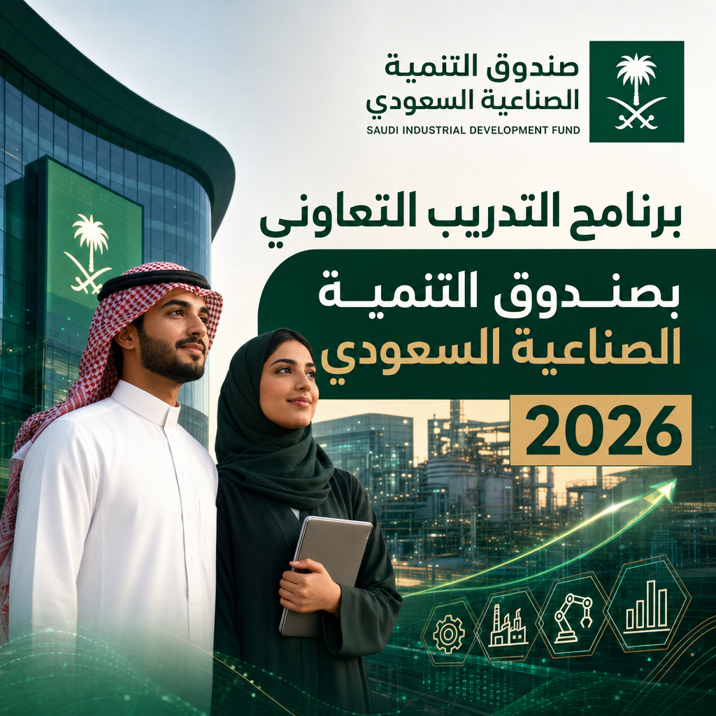 وظائف صندوق التنمية الصناعية - برنامج التدريب التعاوني بصندوق التنمية الصناعية السعودي 2026