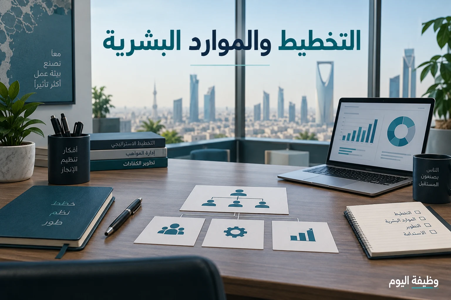 صورة توضيحية للتخطيط والموارد البشرية بعلامة وظيفة اليوم، وليست مقرًا فعليًا للقدية